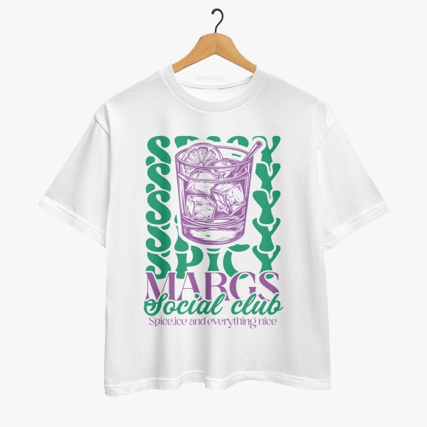 Spicy Margs Social Club Oversized T-shirt - Image 2