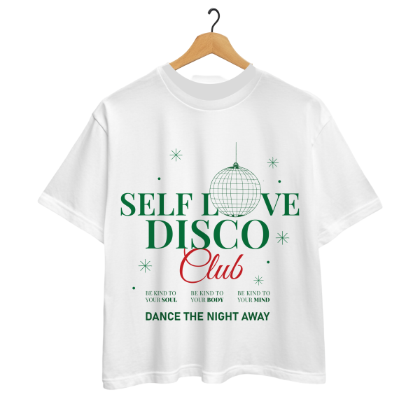 Self Love Disco Club Oversized T-shirt - Image 2