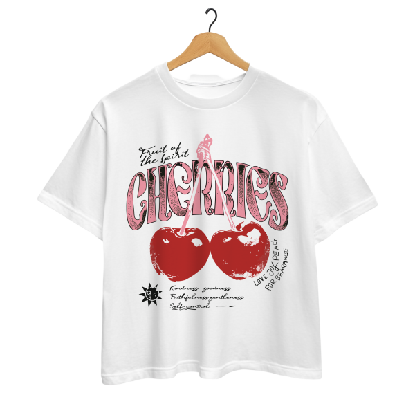 Cherries Oversized T-shirt - Image 2