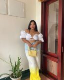 Yellow Ombre Denim Jeans(Double Colors)