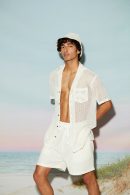 Cotton Mesh Men’s Bermuda Shorts