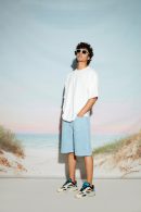 Men’s Engineered Distress Denim Shorts