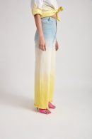Yellow Ombre Denim Jeans(Double Colors)