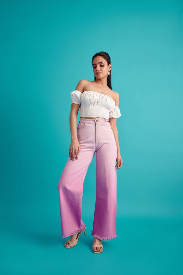 Purple Ombre Denim Jeans - Image 2