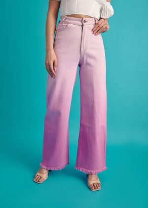 Purple Ombre Denim Jeans