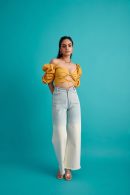 White Ombre Denim Jeans(Single Color)