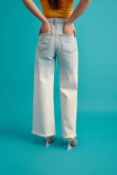 White Ombre Denim Jeans(Single Color)