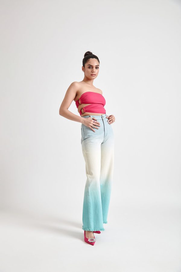 Blue Ombre Denim Jeans(Double Colors) - Image 2