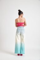 Blue Ombre Denim Jeans(Double Colors)