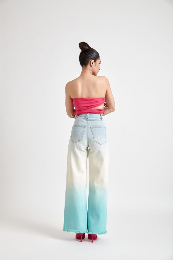 Blue Ombre Denim Jeans(Double Colors) - Image 3