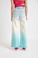 Blue Ombre Denim Jeans(Double Colors)