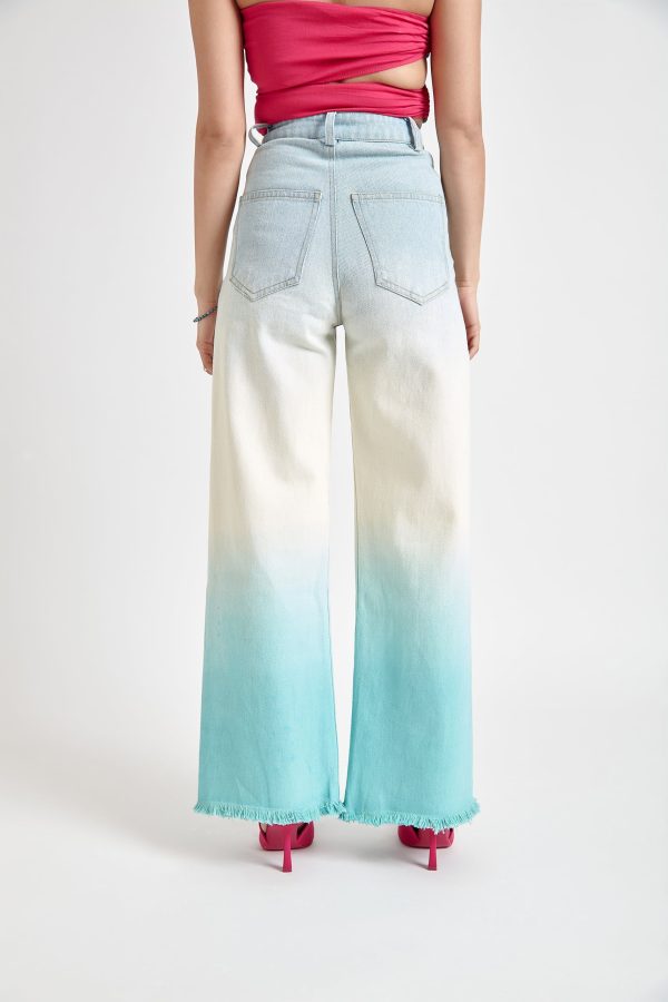 Blue Ombre Denim Jeans(Double Colors) - Image 5