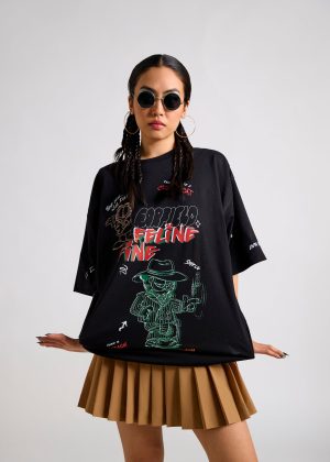 Garfield:Feeling Crazy Oversized T-shirt
