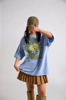 Spongebob: Absorb the Love Oversized T-shirt-Blue