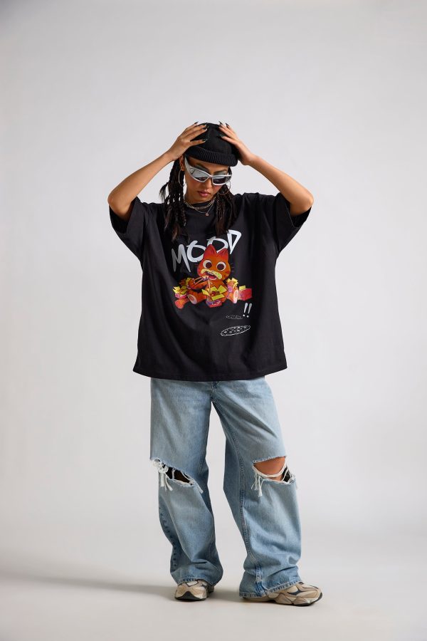 Garfield:Mood Printed Oversized T-shirt - Image 3