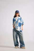 Spongebob:Be the Change Printed Oversized T-shirt
