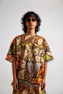 Garfield:Blown Out Men's Oversized T-shirt