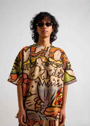 Garfield:Blown Out Men's Oversized T-shirt