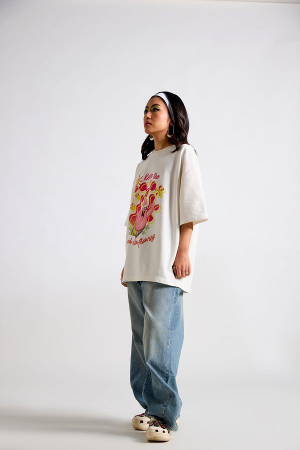 Spongebob:Keep the Good Vibes Flowing  Oversized T-shirt - Image 3