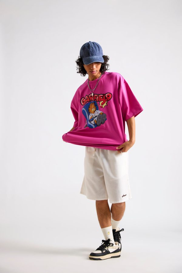 Garfield:Grampy Printed Men's Oversized T-shirt - Image 2