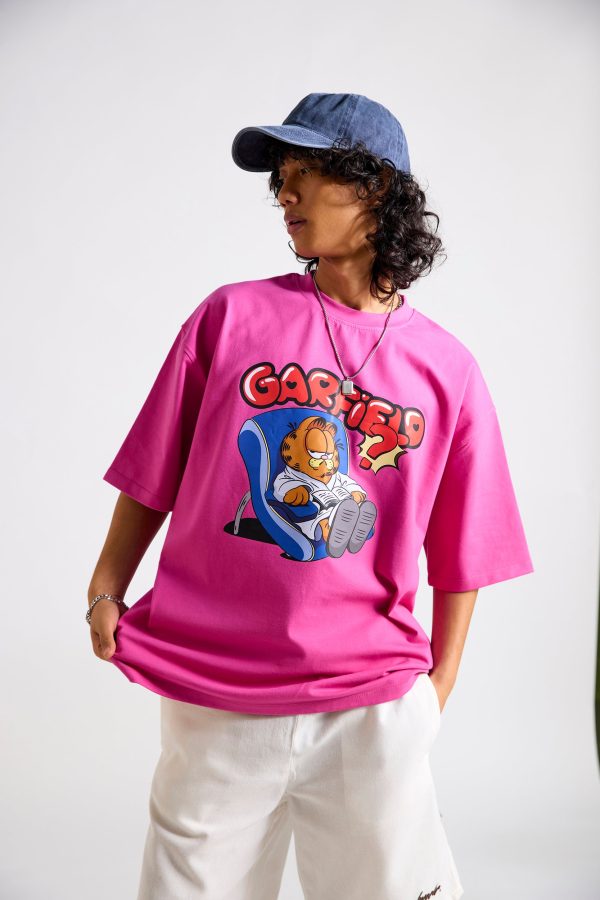 Garfield:Grampy Printed Men's Oversized T-shirt - Image 5