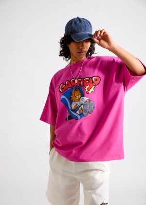 Garfield:Grampy Printed Men's Oversized T-shirt