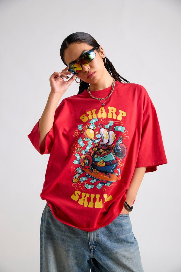 Spongebob:Sharp Skillz Oversized T-shirt - Image 2