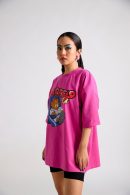 Garfield:Grampy Printed Oversized T-shirt