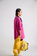 Garfield:Grampy Printed Oversized T-shirt