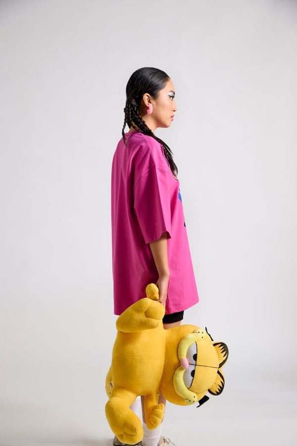 Garfield:Grampy Printed Oversized T-shirt - Image 4