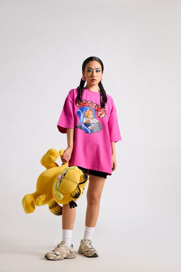 Garfield:Grampy Printed Oversized T-shirt - Image 2