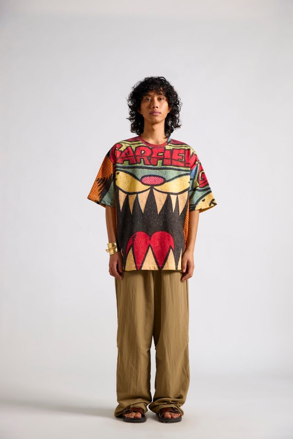 Garfield: Shout Out Loud Men's Oversized T-shirt - Image 2