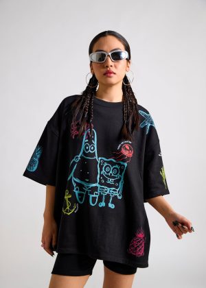 Spongebob:Best Day Ever Oversized T-shirt