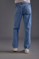 Light Blue Knee-Cut Jeans