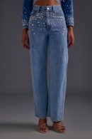 Embellished Wide Leg Jeans
