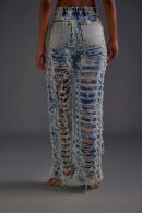 Blue Distressed Denim Jeans