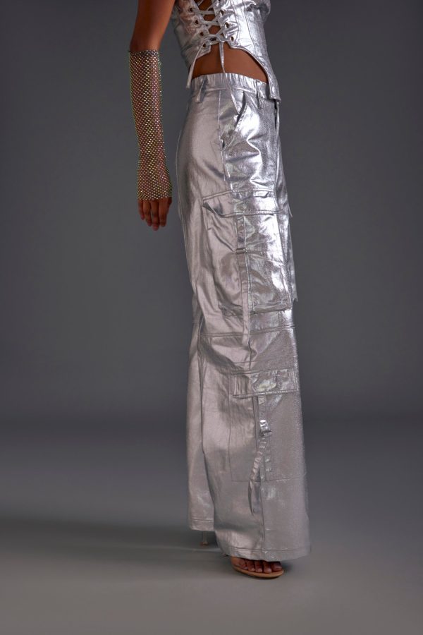 Silver Twill Men's Cargos - Image 3