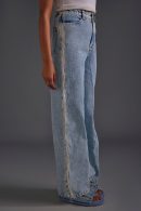 Rhinestone Embellished Blue Jeans