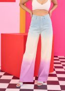 Emily in Paris: Lavender Ombre Dyed Jeans