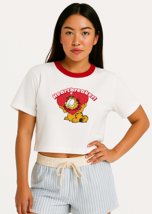 Garfield “Heartbreaker!” Cropped Tee