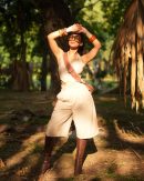 Beige Pleated Shorts