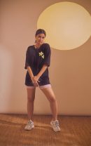 Black Oversized Printed Round Neck T-Shirt (If you’re looking for a sign)