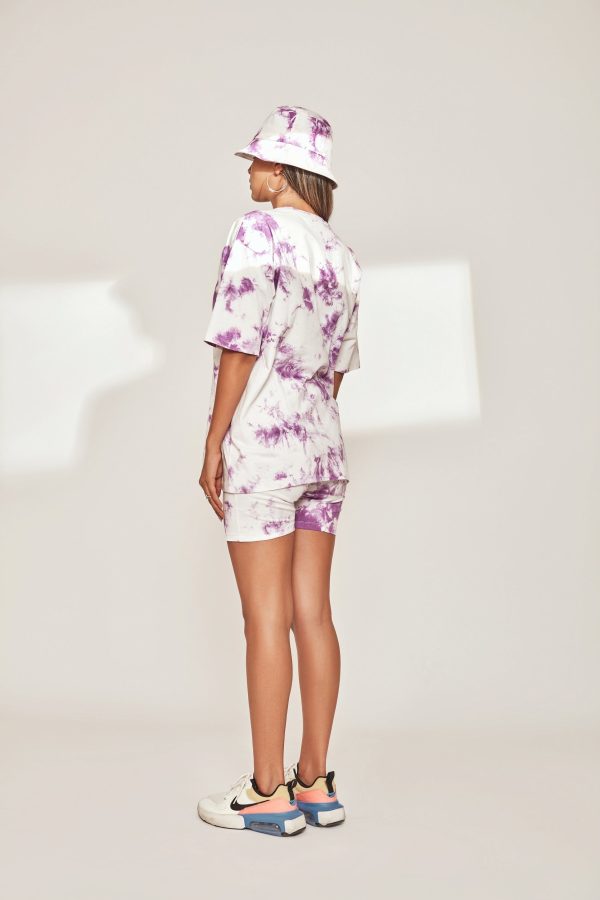 Lavender Tie & Dye Cycling Shorts - Image 4