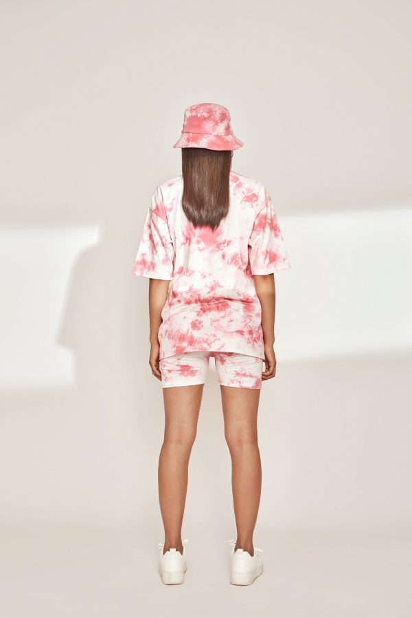 Pink Tie & Dye Cycling Shorts - Image 4
