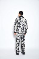 90s Tie Dye Baggy Denim Jeans- Black/White
