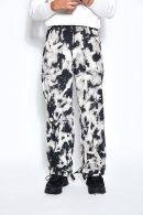 90s Tie Dye Baggy Denim Jeans- Black/White