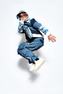 Patchwork Denim Cargo Pants