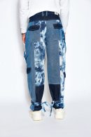 Patchwork Denim Cargo Pants