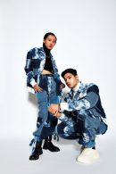 Patchwork Denim Cargo Pants