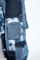 Patchwork Denim Cargo Pants